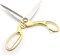 Gold 8" Sharp Tailor Scissors Fabric Scissors Leather Scissors Stainless Steel Professional Heavy Duty Clothing Dressmaking Shears Tailor Sewing Fabric Craft Cutting